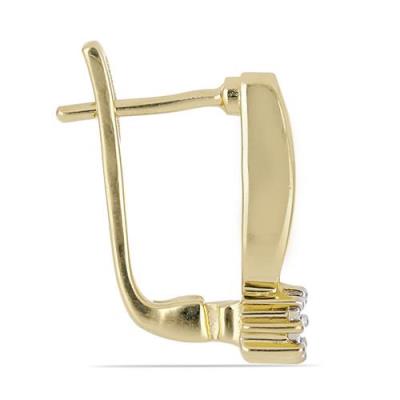 BUY 925 STERLING SILVER REAL WHITE DIAMOND DOUBLE CUT GEMSTONE EARRINGS